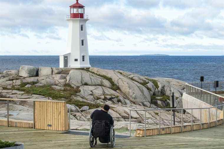 An observation platform inaugurated at Peggy’s Cove