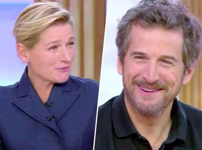 Anne-Elisabeth Lemoine lets go live against Guillaume Canet