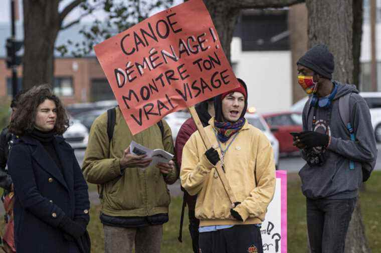 Demonstration against a condo project in Hochelaga