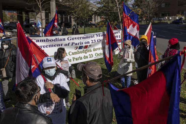 Demonstration for democracy in Cambodia