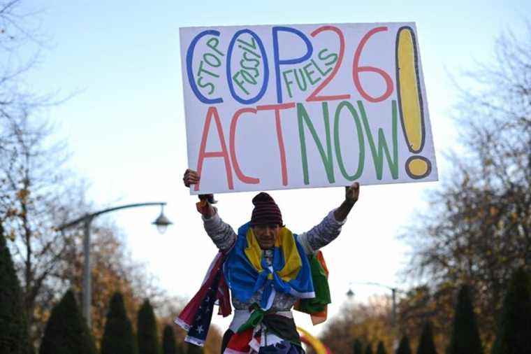 Hundreds of activists gathered on the eve of the start of COP26