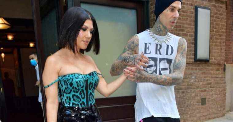 Kourtney Kardashian: Her lips forever on the body of Travis Barker, her future husband …