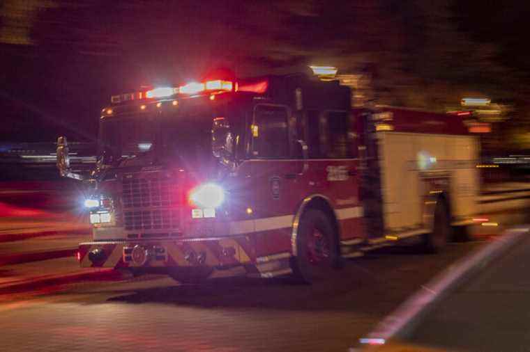 Major fire in a commercial building in downtown Montreal