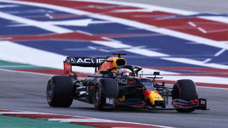 Max Verstappen in pole position of the United States GP ahead of Lewis Hamilton and Sergio Perez