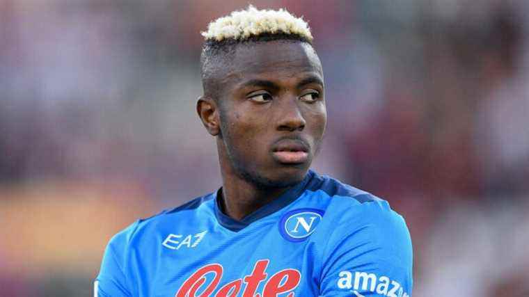 Nigerian striker Victor Osimhen, victim of racist cries during Rome-Naples