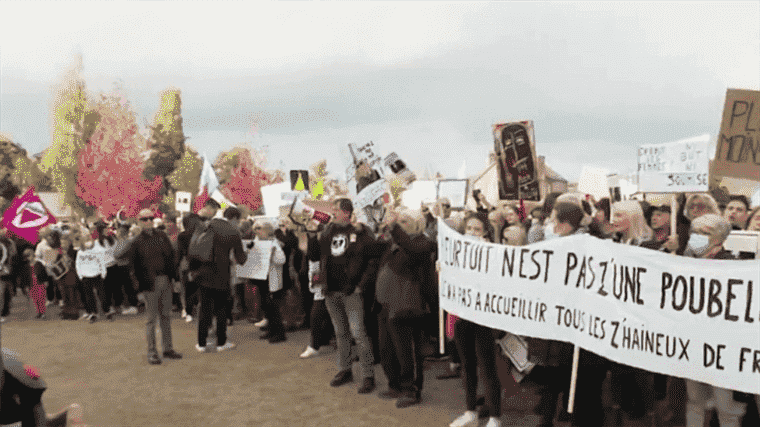 Presidential 2022: demonstration against the arrival of Eric Zemmour in Nantes