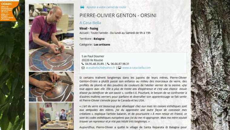 Short Tours: Pierre-Olivier GENTON-ORSINI, master stained glass maker, A casa bella, Ile Rousse