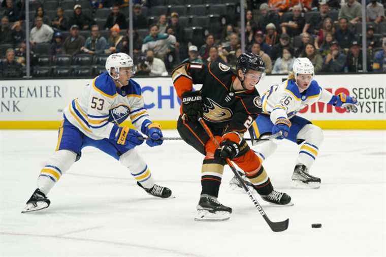 The Sabers winners against the Ducks