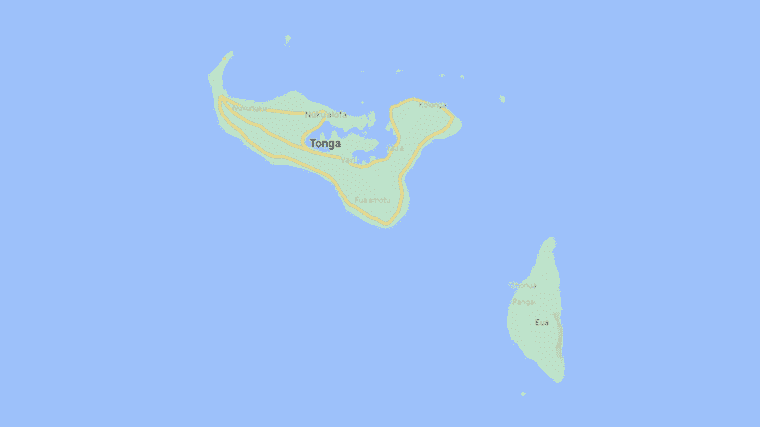 a first case of contamination identified in the Tonga Islands