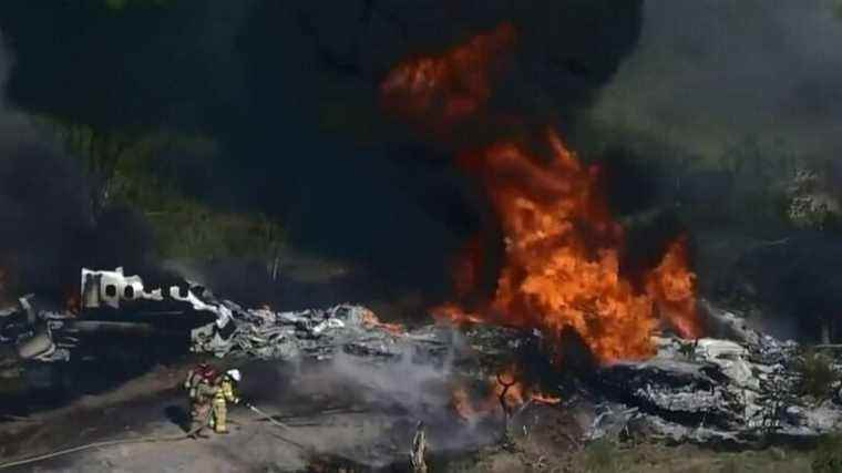 in Houston, a plane crash without any casualties