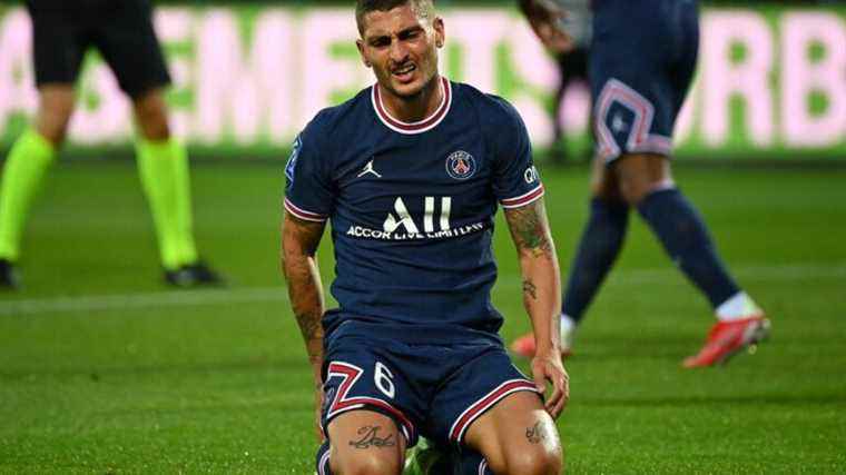 new injury for Marco Verratti, hit in the hip and unavailable for at least a month