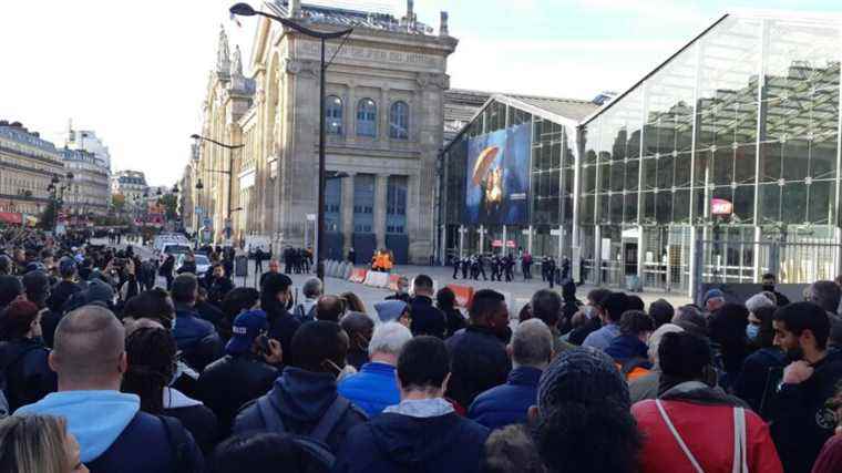 the Gare du Nord evacuated following a bomb threat, traffic interrupted