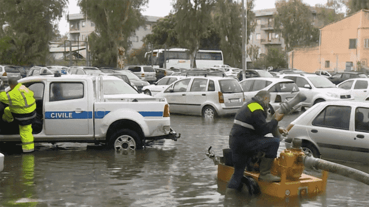 torrential rains hit the south of the Italian island