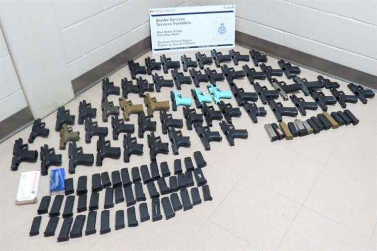 56 firearms seized at the Canada-U.S. Border