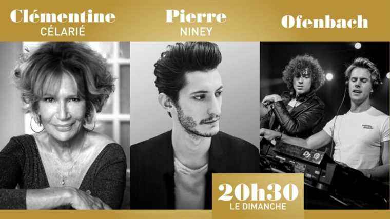 “8:30 p.m. on Sunday” with Clémentine Célarié, Pierre Niney and Ofenbach – France 2 – 7 November 2021