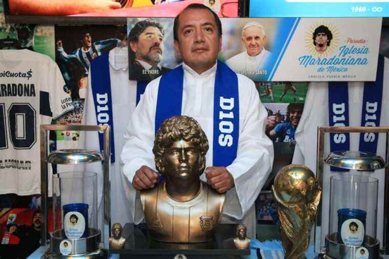 A church in honor of Diego Maradona in Mexico