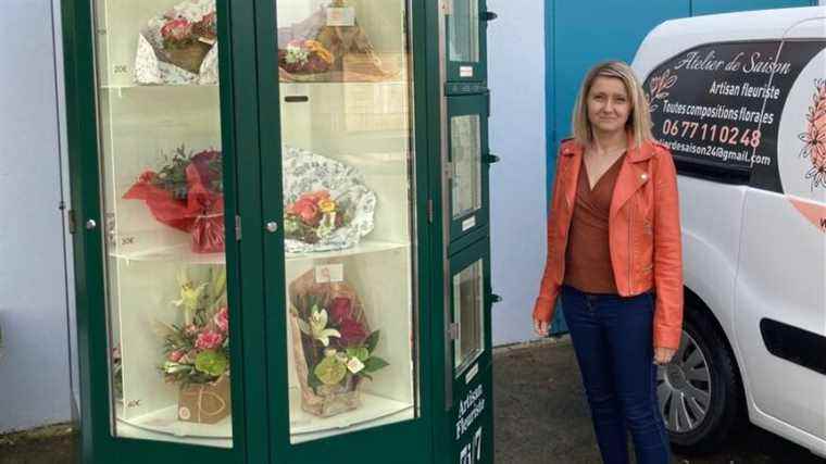 A first automatic flower dispenser open 24 hours a day in the Dordogne