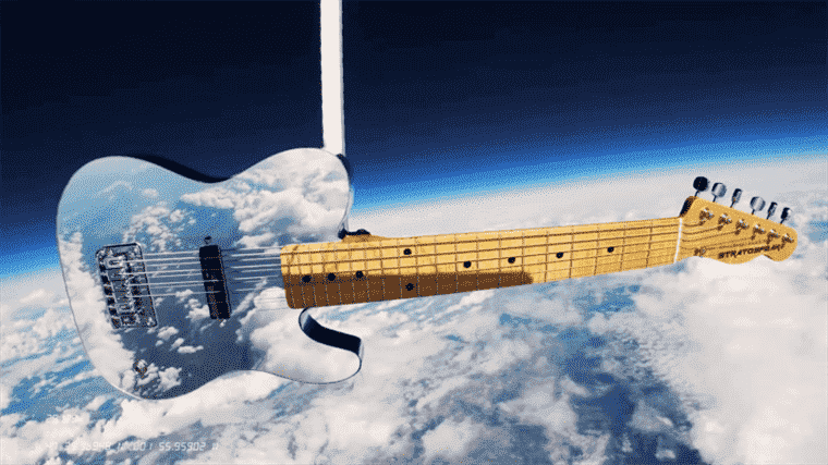 A guitar sent into space, the new poetic performance by musician Kwoon