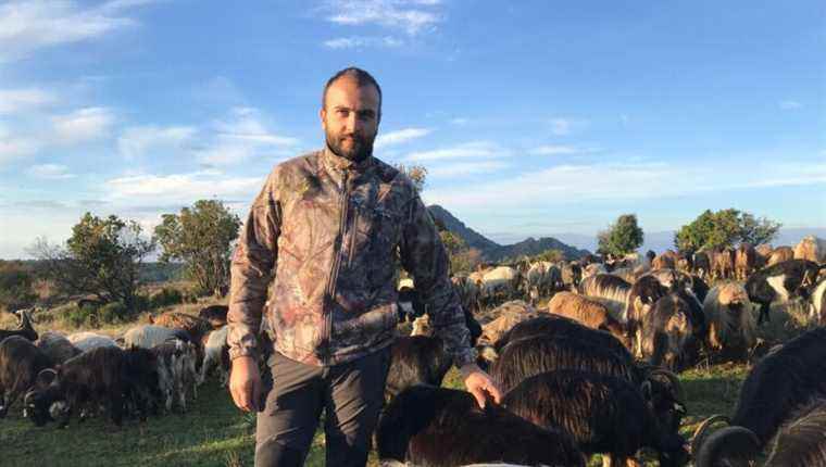 Antoine Fuchs, goat breeder in Piana