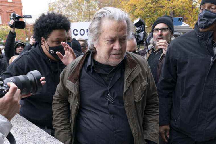 Assault on the Capitol |  Indicted, ex-Trump adviser Steve Bannon surrendered to police