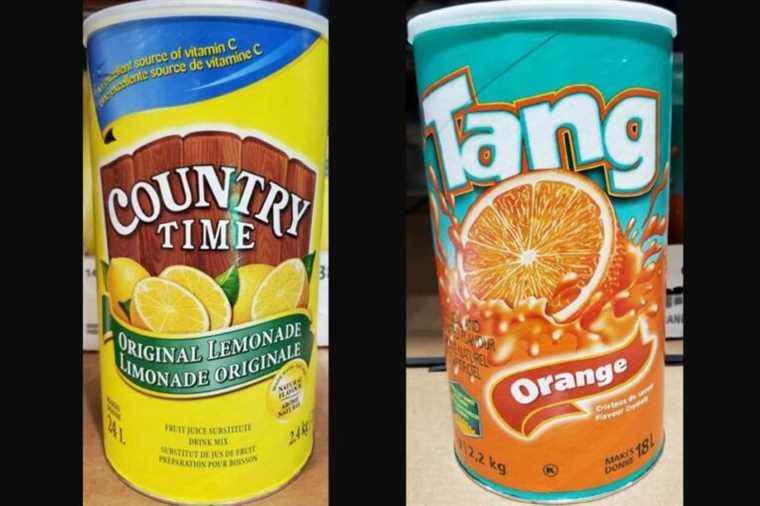 Country Time and Tang products are recalled