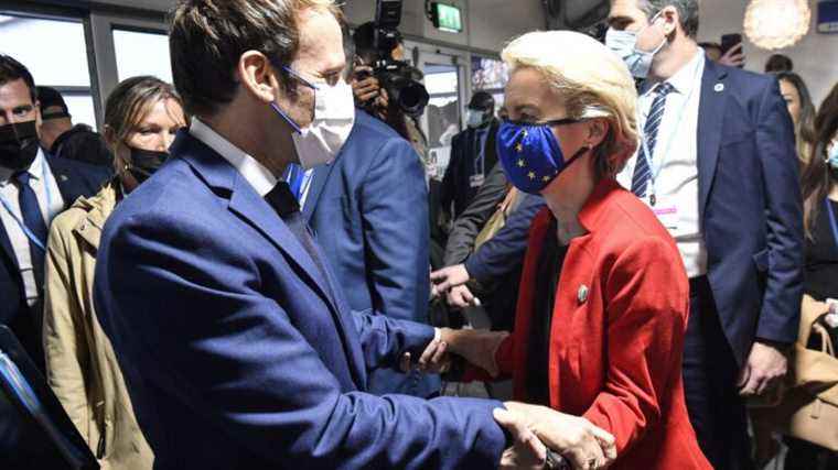 summit meeting between Macron and Ursula von der Leyen