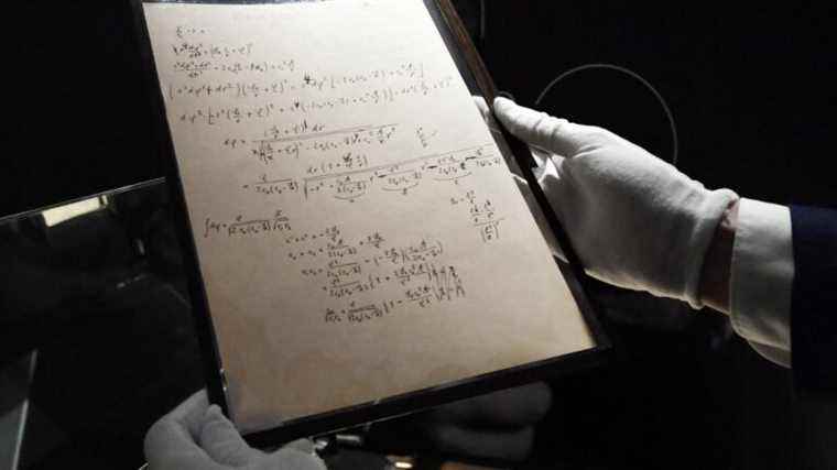 Einstein manuscript auctioned for record $ 11.6 million