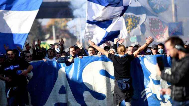 For the derby against the DFCO, the supporters of the AJA banned in the city center of Dijon