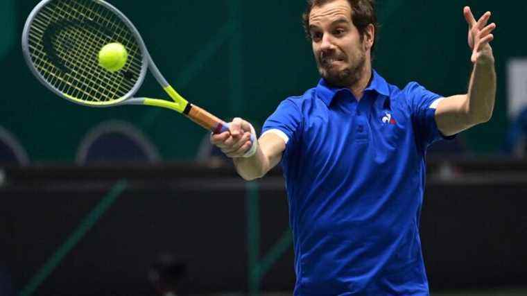 France led 1 to 0 after the defeat of Richard Gasquet, follow the entry into contention of the Blues in the Davis Cup