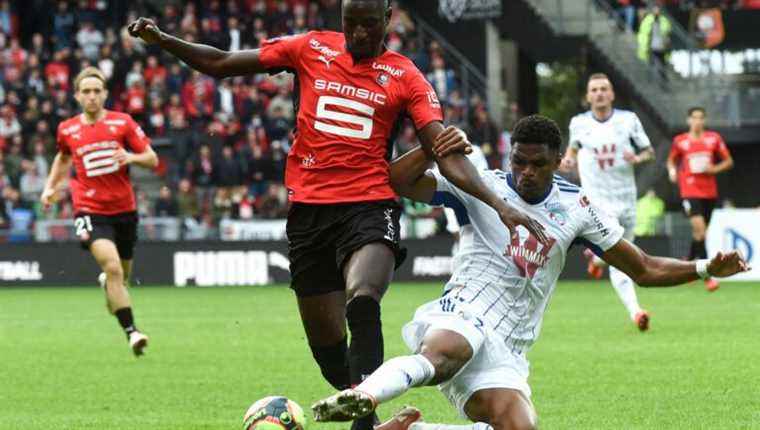 Gerzino Nyamsi, defender of Racing Club de Strasbourg