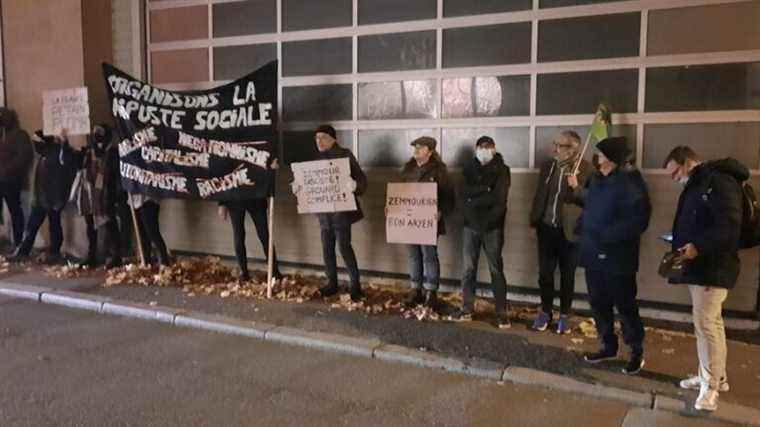 In Orleans, a gathering of antifas at the entrance to the public meeting of Eric Zemmour’s supporters