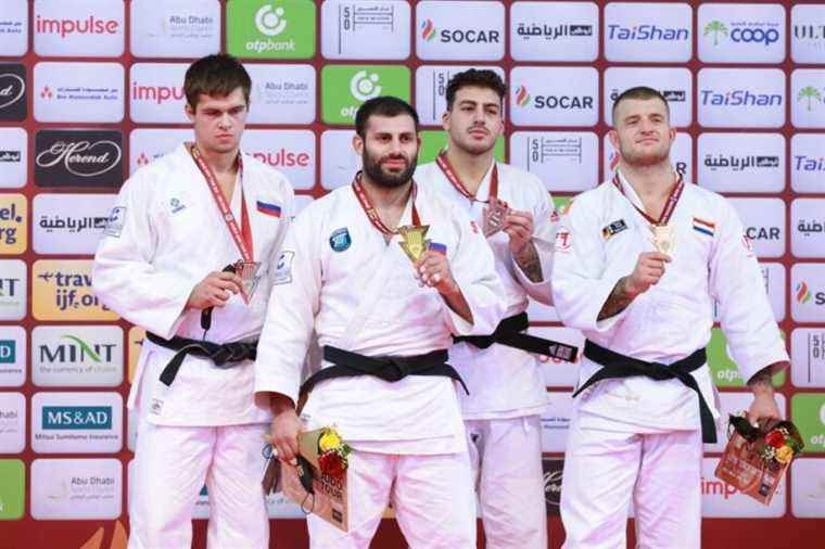 Judo |  Shady El Nahas and Marc Deschênes on the third step of the podium