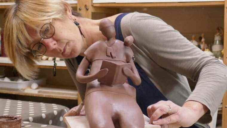 Karine Chable, ceramic craftsman in St Xandre