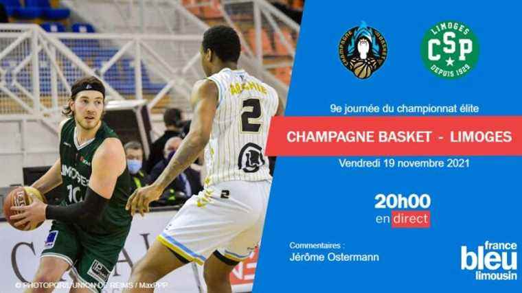 LIVE – Basketball Elite J09: live the full Limoges CSP match against Champagne Basket