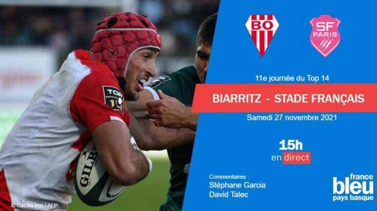 LIVE – Top 14: follow the match between Biarritz and Stade Français on France Bleu Pays Basque