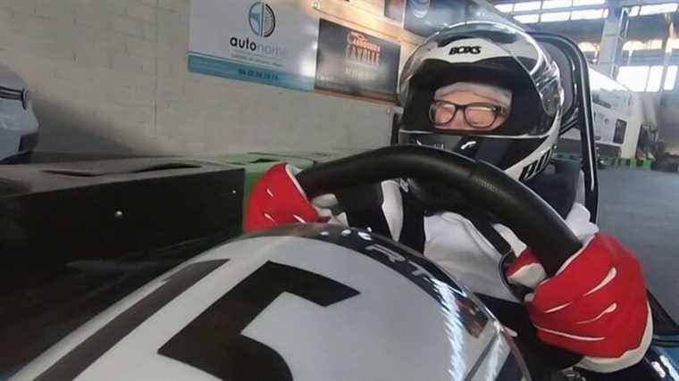 Madeleine Bonizec, 95, discovers karting thanks to an association