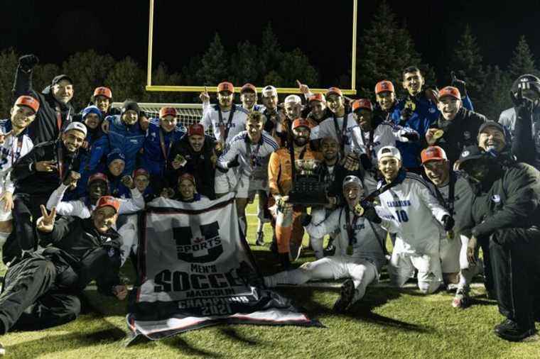 Men’s soccer |  Carabins take gold at U SPORTS championship