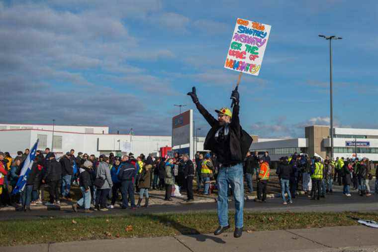 Montreal |  Demonstration against compulsory vaccination of federal officials