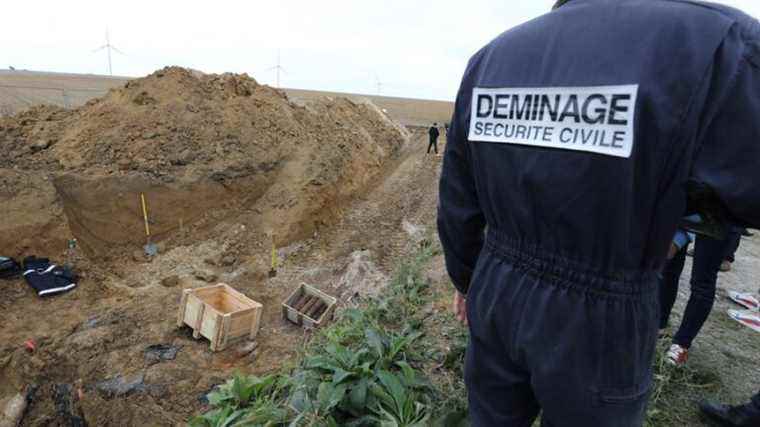 Picardy deminers have defused nearly 100 tonnes of ammunition from the Great War since January