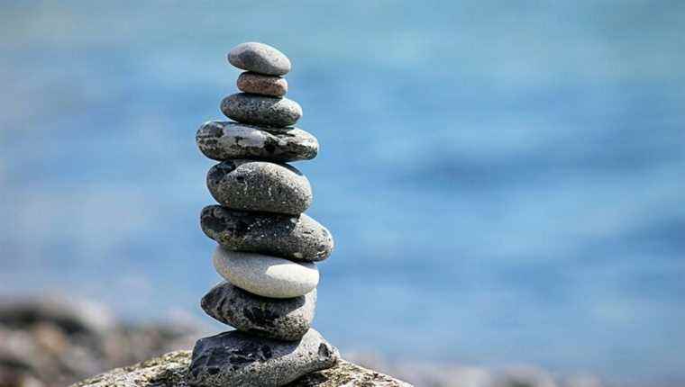 Pile stones in balance, why?