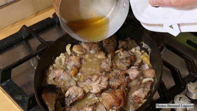 RABBIT in GIBELOTTE, unstoppable recipe for soft meat.