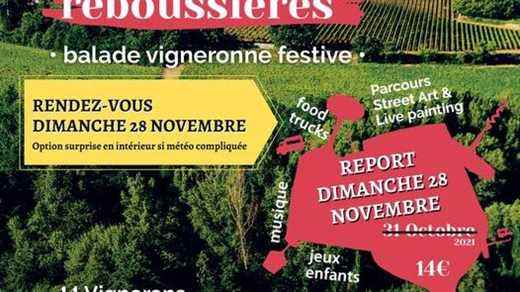 The 6th edition of Vignes Réboussières is this Sunday, November 28 at the Domaine de Berguerolles!