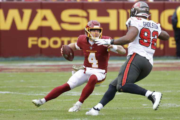 The Buccaneers beaten 29-19 by Washington