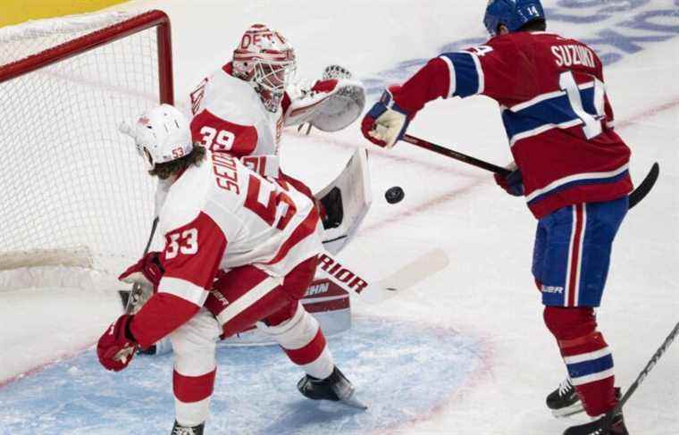 The Canadian defeats the Red Wings 3-0, but loses Drouin’s services