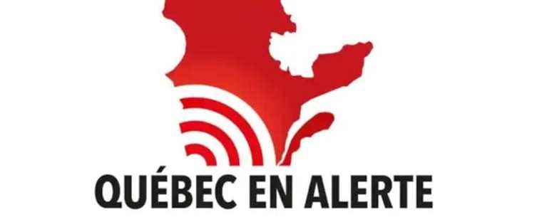 The Québec En Alerte system tested Wednesday at 1:55 p.m.