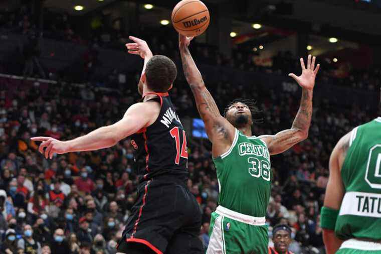 The Raptors beaten 109-97 by the Celtics