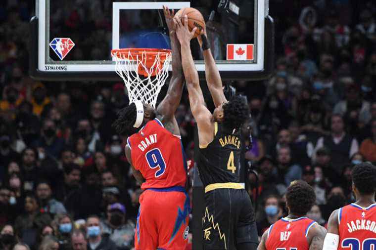 The Raptors narrowly beaten by the Pistons