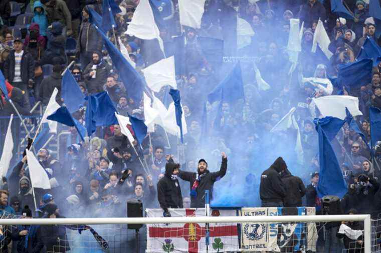 The Ultras are back outside the Saputo stadium