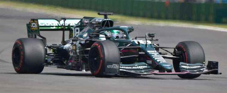 The back of the grid for Lance Stroll