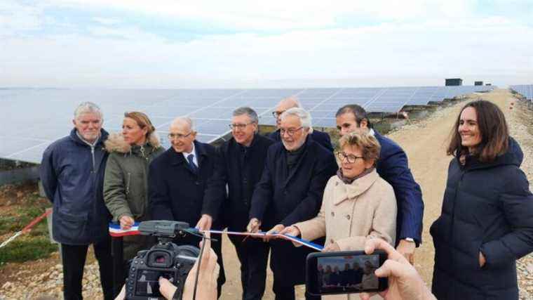 The metropolis of Dijon inaugurates its first solar power plant in Valmy